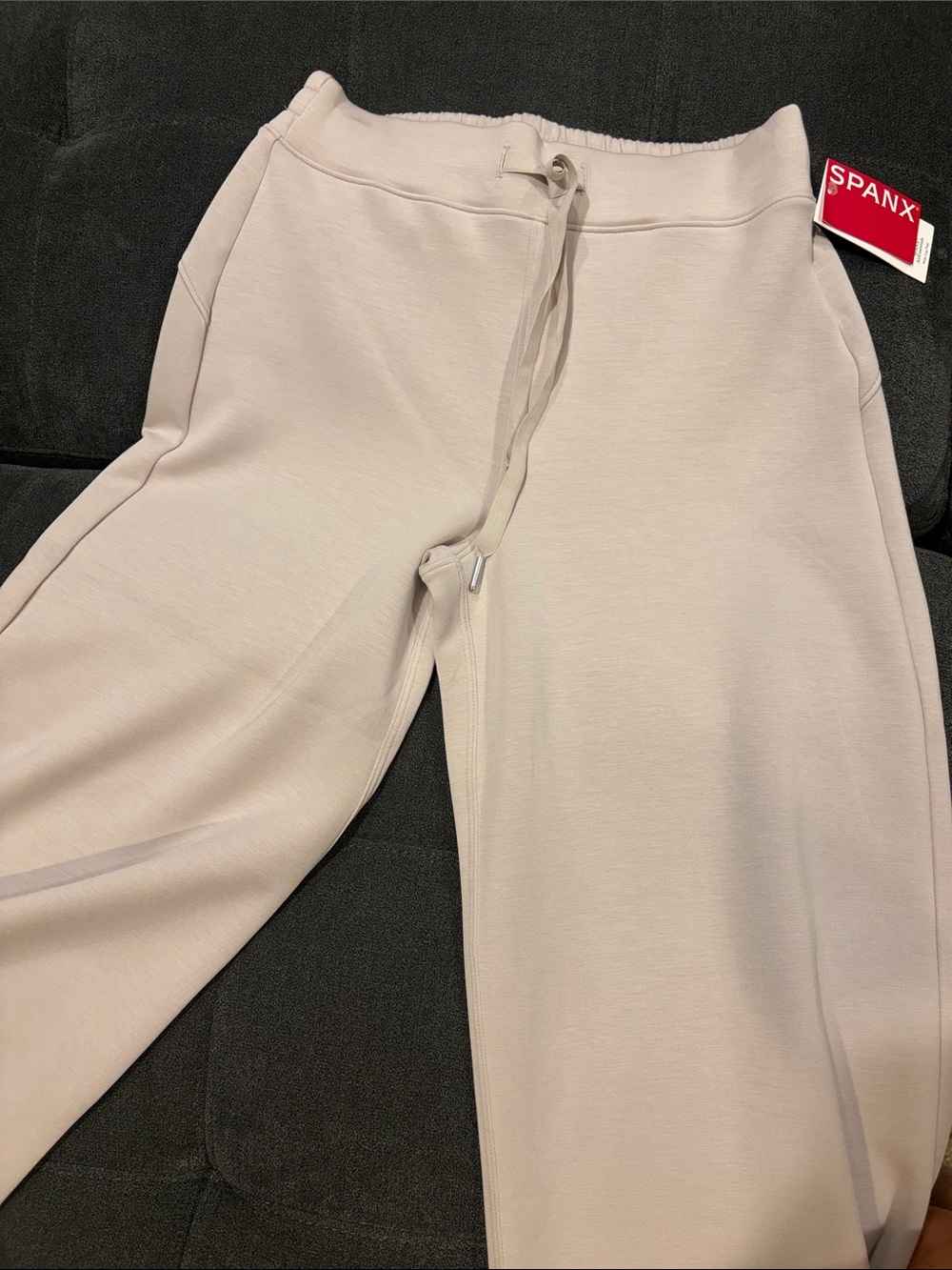 SPANX Women's AirEssentials French Grey Wide Leg Pants $118 - Picture 2 of 8